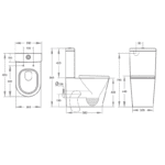 KDK-022 Toilet with Rimless Flushing - Image 2
