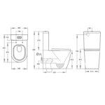 KDK-025 Toilet with Tornado Flushing - Image 2