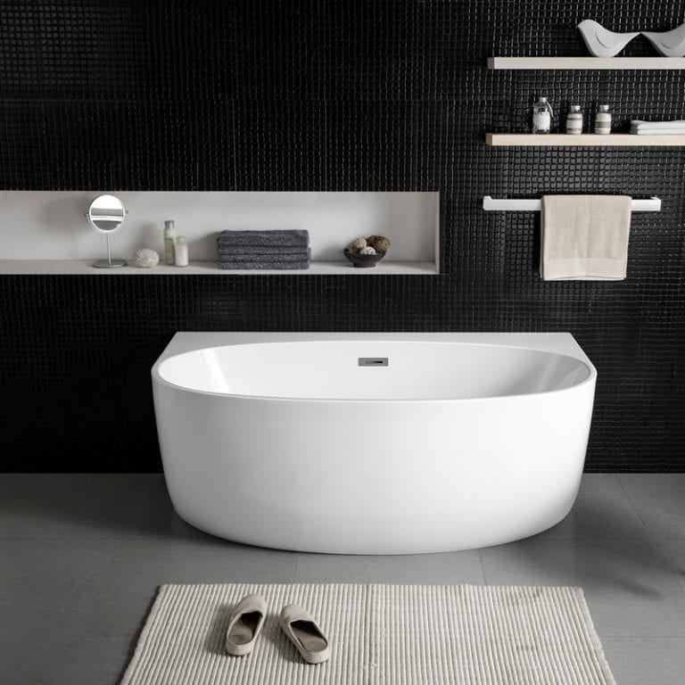 attached bathtub