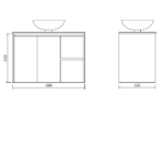 Shirly 900 Vanity in White - Image 5