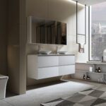 Britney 1500 Vanity in White with Double Basin - Image 2