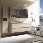 Britney 1500 Vanity in Oak with Single Basin - Image 2