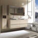 Britney 1500 Vanity in Oak with Double Basin - Image 4
