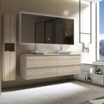 Britney 1800 Vanity in Oak with Double Basin - Image 2