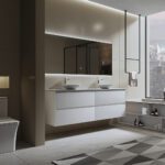 Britney 1800 Vanity in White with Double Basin - Image 2