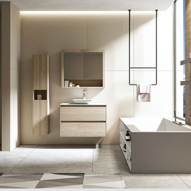 Britney 900 Oak Vanity