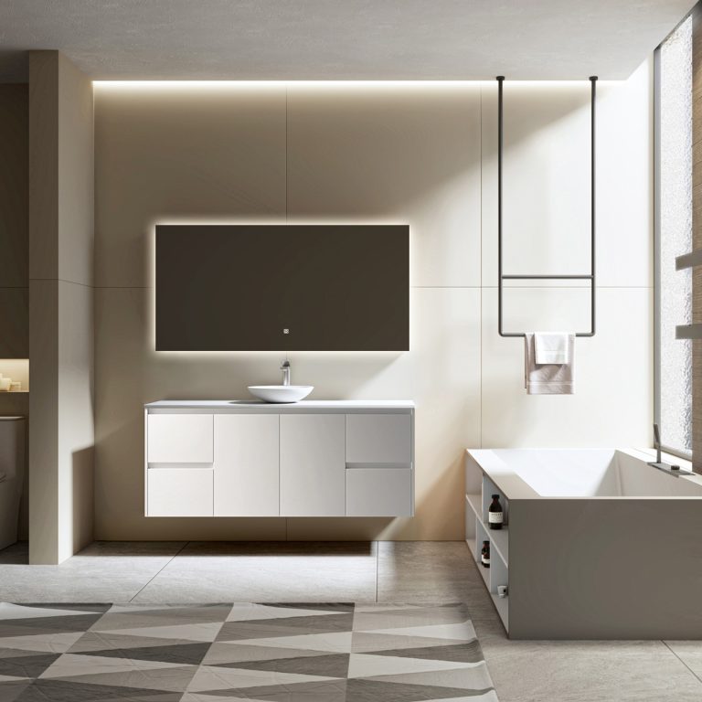 Shirly 1500 Vanity in Gloss White