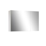 Charli 1200 Mirror Cabinet in Gloss White