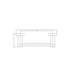 NERO Mecca Hand Towel Rail - Image 2