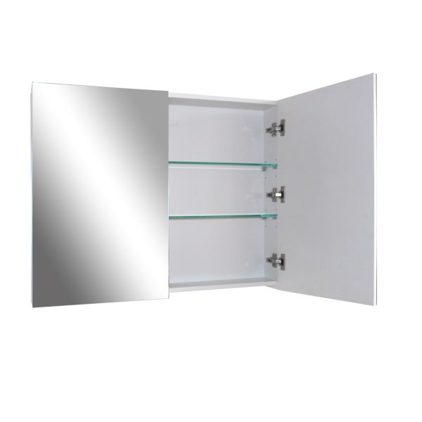 Charli 750 Mirror Cabinet in Gloss White 2