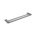 NERO Bianca Double Towel Rail 600mm - Image 4