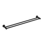 NERO Mecca Double Towel Rail 800mm - Image 3