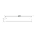 NERO Mecca Single Towel Rail 600mm - Image 2