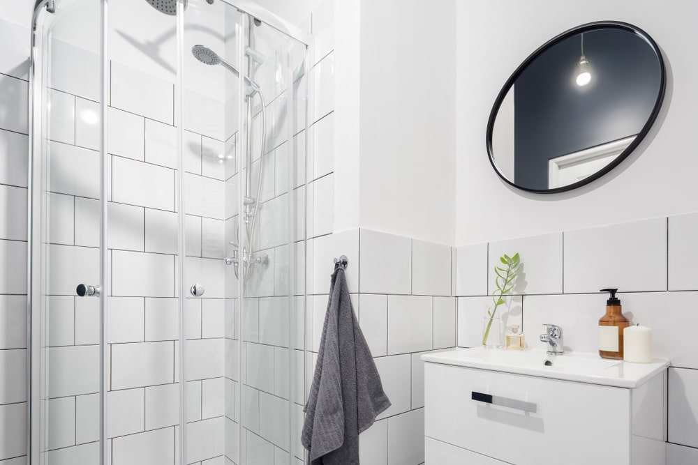 Big tiles can make a small bathroom feel bigger
