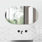 frameless wall mirror