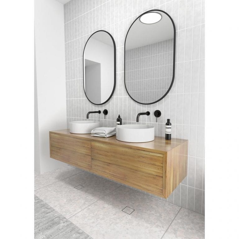 black glass warehouse vanity mirrors