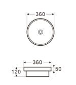Basin 8265 Inset Gloss White - Image 2