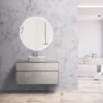 Lamina Vanity in cement - 1000mm vanity