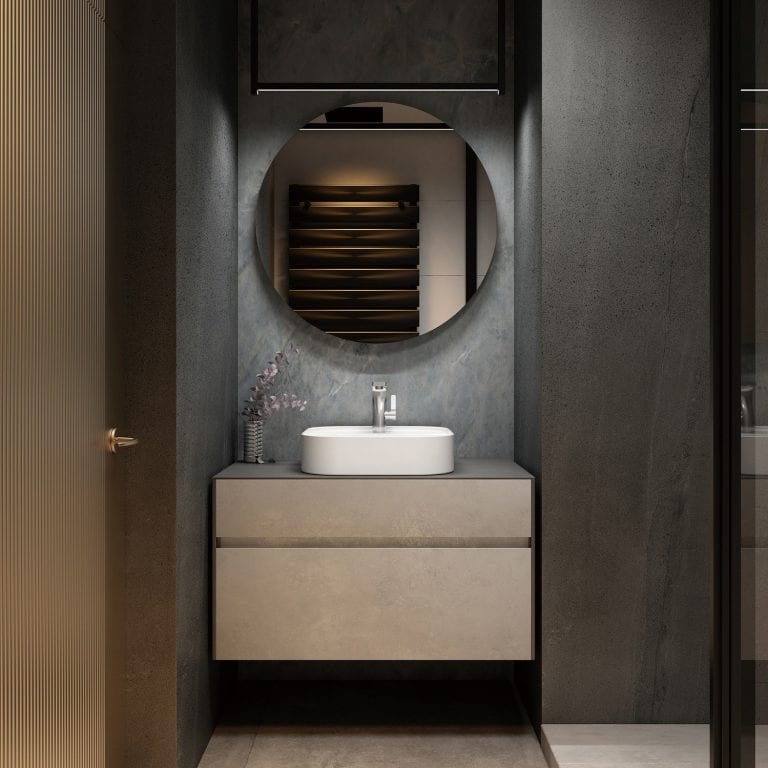 Lamina 900mm Vanity - top view