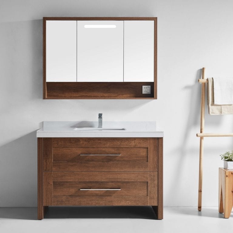 Malibu 1200 vanity in walnut