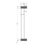 Opal Double Towel Rail 600mm