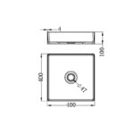 NERO Square Stainless Steel Basin - Image 6