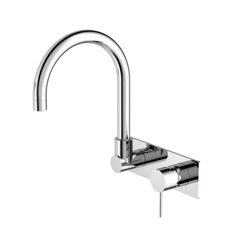 MECCA WALL BASIN MIXER with Swivel Spout