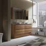 Britney 1500 Vanity in Vintage Oak with Double Basin - Image 5