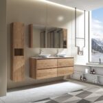 Britney 1500 Vanity in Vintage Oak with Double Basin - Image 2