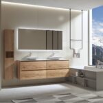 Britney 1800 Vanity in Vintage Oak with Double Basin - Image 2