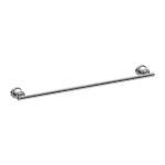 York Single Towel Rail 600mm
