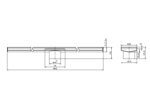 NERO 900mm Tile Insert V Channel Floor Grate 80mm Outlet - Image 7