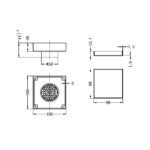 NERO 100mm Tile Insert Floor Waste 50mm Outlet - Image 7