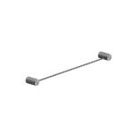 NERO Opal Single Towel Rail 600/800mm - Image 4