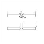 NERO Mecca Double Toilet Roll Holder - Image 9