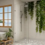 Cleared Glass Walk-in Shower Panel