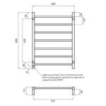 Radiant Heated Square Ladder STR01 600 x 800mm - Image 10