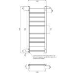 Radiant Heated Round Ladder RTR430 430 x 1100mm - Image 6