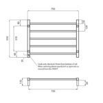 Radiant Heated Square Ladder STR03 750 x 550mm - Image 4