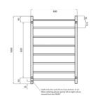 Radiant Heated Square Ladder STR05 800 x 1000mm - Image 5