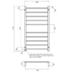 Radiant Heated Round Ladder RTR02 600 x 1100mm - Image 9