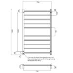 Radiant Heated Round Ladder RTR04 750 x 1200mm - Image 2