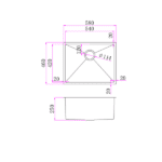 Laundry/Kitchen Sink SSK-5846 - Image 2