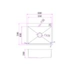 Laundry/Kitchen Sink SSK-6050 - Image 2