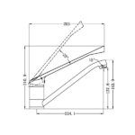 NERO Classic Care Sink Mixer with Extended Handle - Image 2