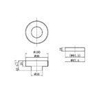 NERO 100mm Round Tile Insert Floor Waste 50mm Outlet - Image 9