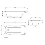 Art Insert Bath 1500/1700mm - Image 2