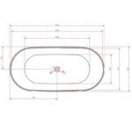 Spazio Freestanding Bath 1500/1700mm - Image 3