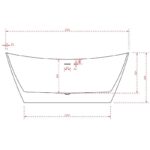 Spazio Freestanding Bath 1500/1700mm - Image 4