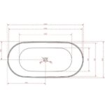 Spazio Freestanding Bath 1500/1700mm - Image 5